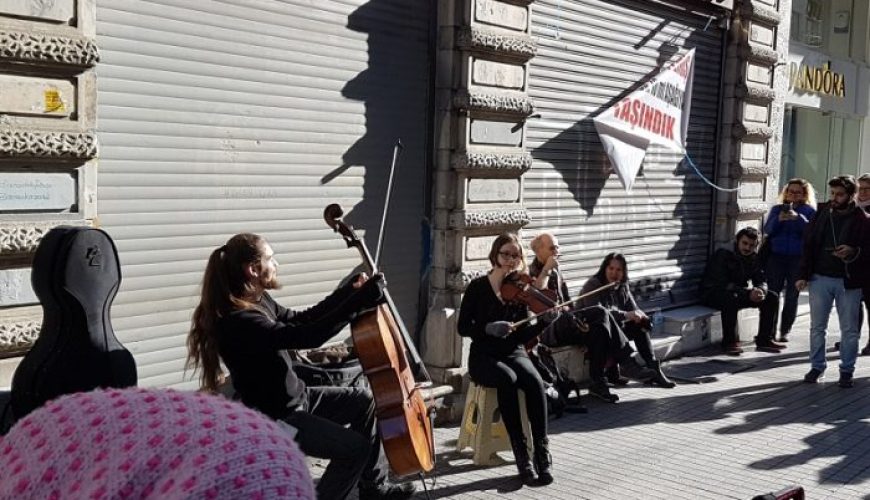 At Istanbul Listen to Street Music